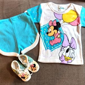 🩷3 for $15🩷          Disney Minnie Mouse 0-6months Baby Outfit